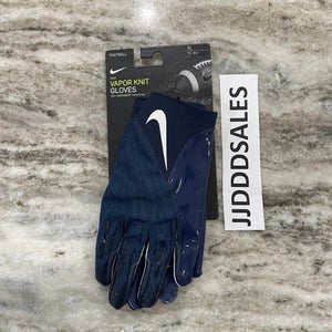 Nike Vapor Knit Football Receiver Gloves MagniGrip Navy Blue Size XL DM0056-439 $73.50
