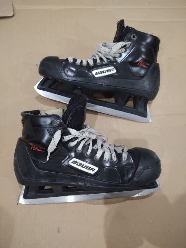Senior Used Bauer Reactor 1000 Hockey Goalie Skates Regular Width Size 9