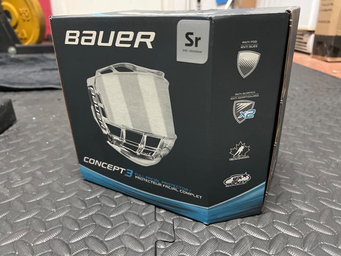 Practically New Bauer Visor Concept 3 Full Shield