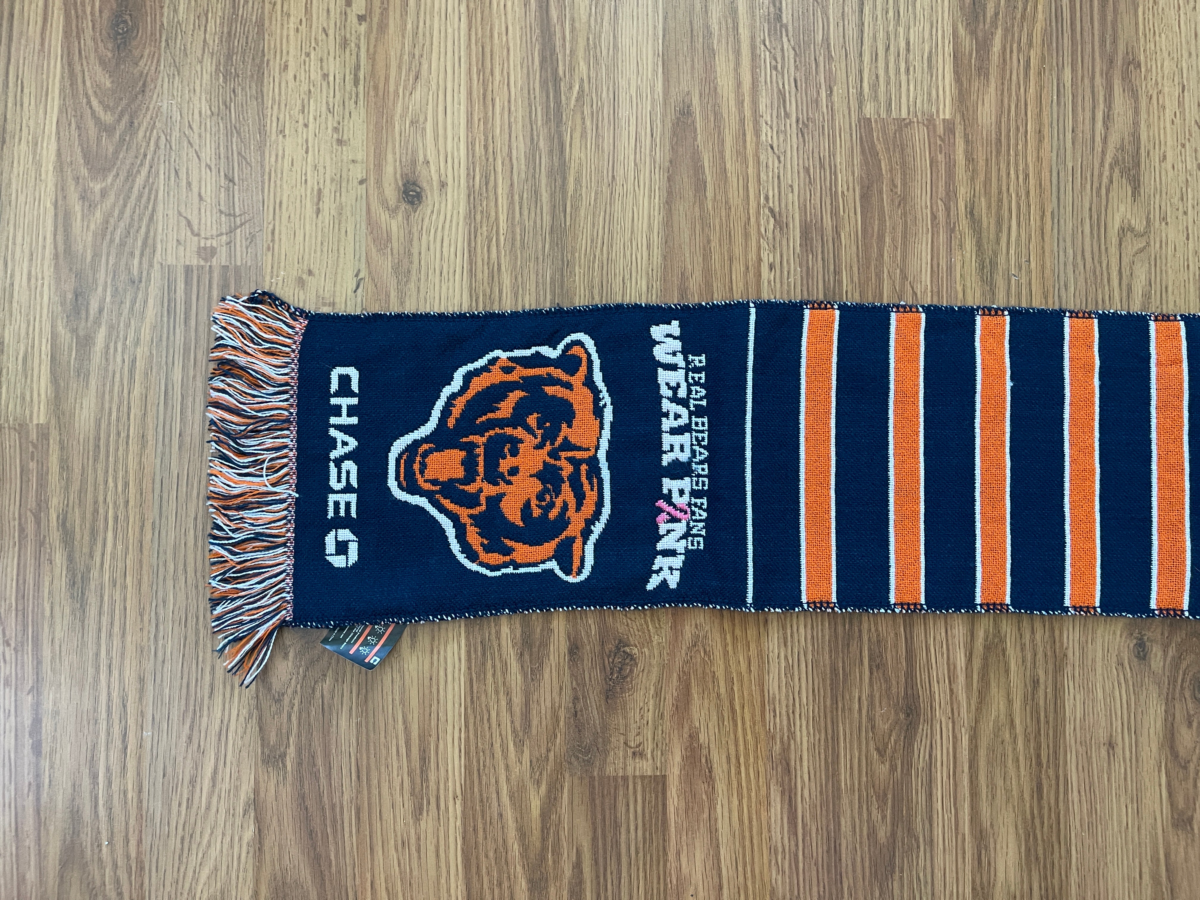 Chicago Bears Real Fans Wear Pink SGA Team Logo Scarf