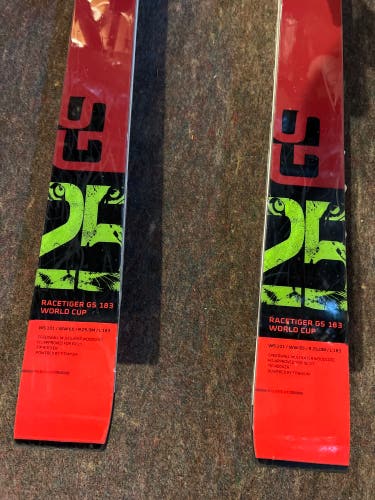 Volkl Racetiger GS 183 Ski Racing With Bindings Max Din 16 Racetiger GS Skis