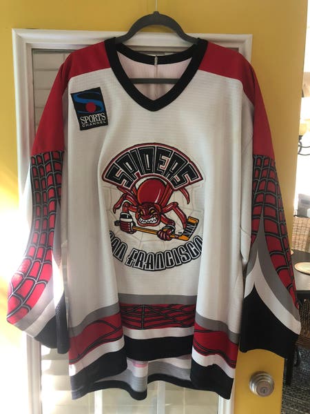 San Francisco Spiders IHL Defunct Bauer Replica Jersey XXL