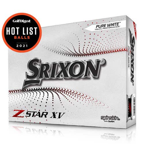 Srixon Z-Star XV White Urethane Tour Ball Golf Balls 2022 Golf Digest Hot List