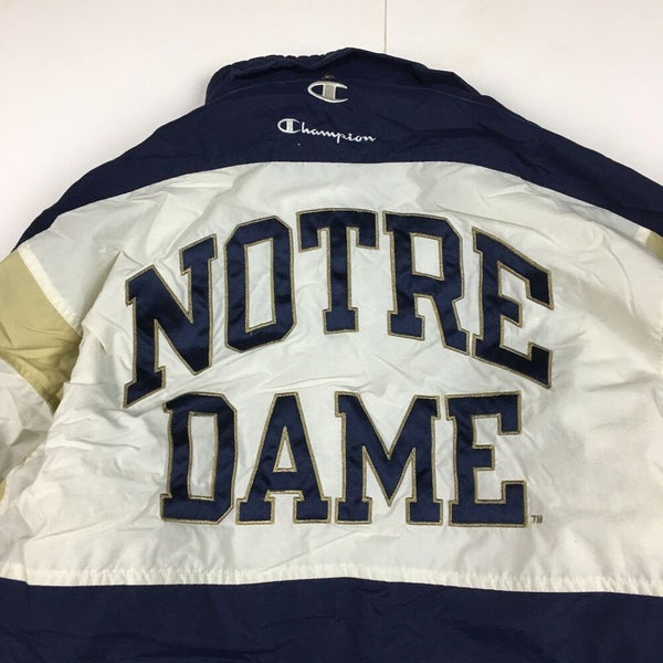 Vintage 90s Notre Dame Full Zip Starter Jacket