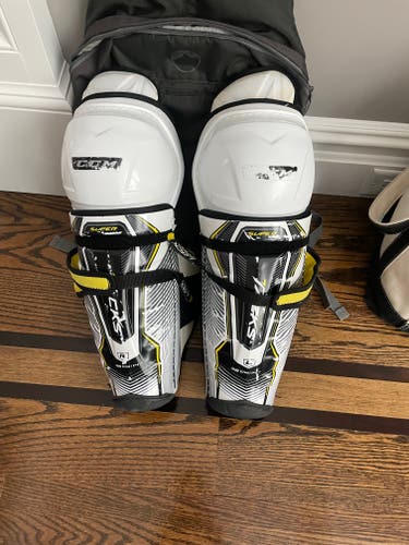 Used CCM Super Tacks Shin Pads