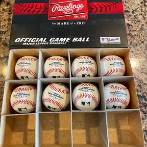 ( 8 ) Rawlings ( Official Major League ) Baseballs