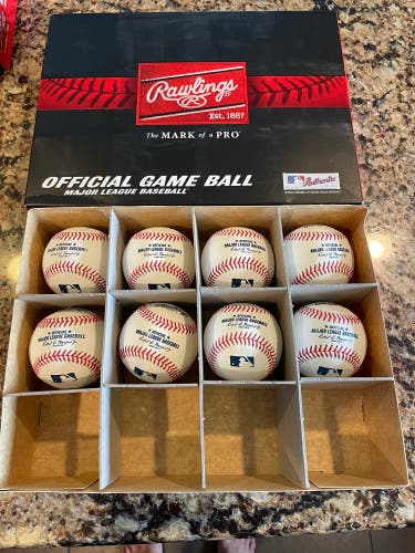 ( 8 ) Rawlings ( Official Major League ) Baseballs