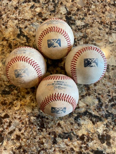 ( 4 ) Rawlings ( Official Minor League ) Baseballs