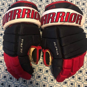 USED RED/BLUE  Warrior Alpha Gloves Size 14"