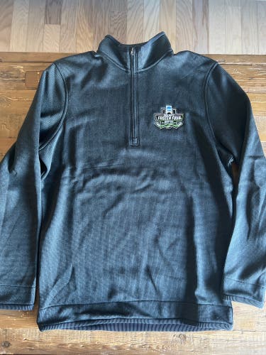 NCAA 2022 Frozen Four Under Armour 1/4 Zip Gray M Team Issue