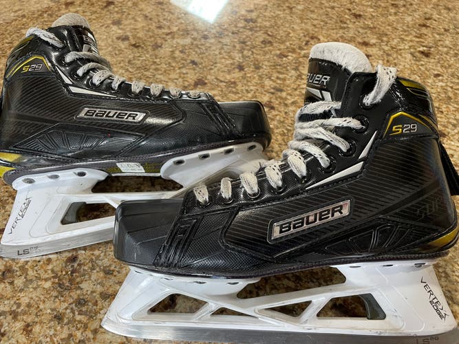 Used Bauer Regular Width Size 6.5 Supreme S29 Hockey Goalie Skates