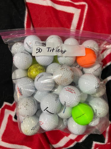 Used Titleist 50 Pack Balls