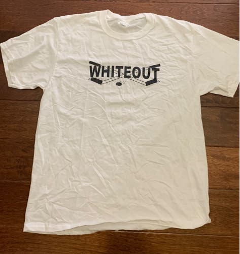 White Used Large  Shirt-WhiteOut