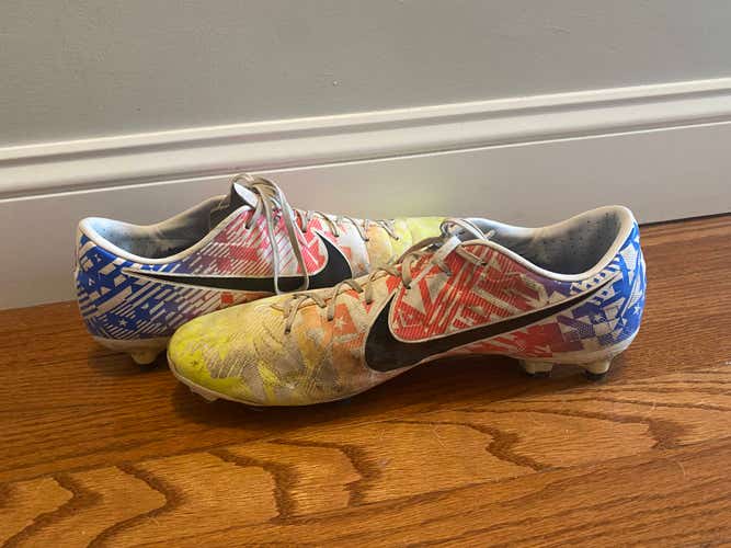 Nike Neymar Jr. x Mercurial Vapor 13 Academy MG 'Jogo Prismatico' Men's Used Size 12 Molded Cleats