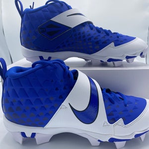 Blue Men's Molded Cleats High Top Trout