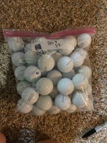 Used Titleist 50 Pack Pro V1x Balls