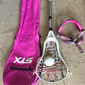 Pink girls lacrosse equipment