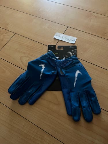 Nike Vapor Jet 6.0 Football Gloves Blue Men's Size XXL CZ4127-490 New