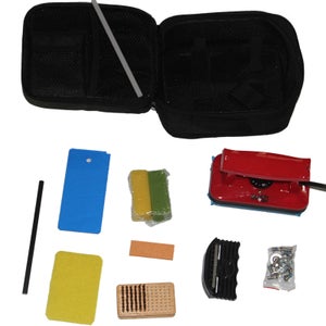 NEW Ski Snowboard Tuning Kit  tune waxing Iron  , 2x wax, edger ,stone,  screws , ptex, scraper