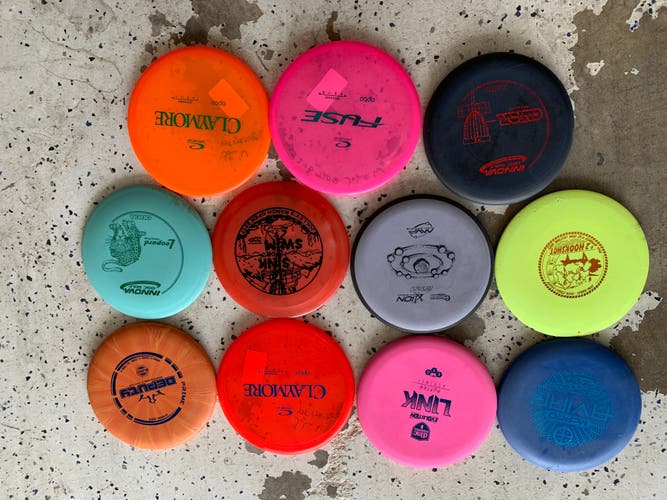 Lot of 11 Frisbee Golf Discs