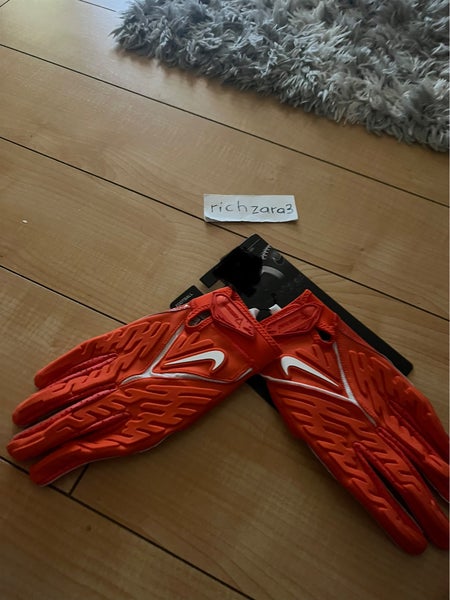 Nike Superbad 6.0 Football Gloves Padded Receiver Orange Size XL DM0053-663  | SidelineSwap