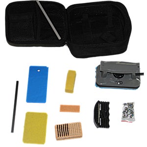NEW Ski Snowboard Tuning Kit  tune waxing Iron  ,  wax, edger ,stone,  screws , ptex, scraper
