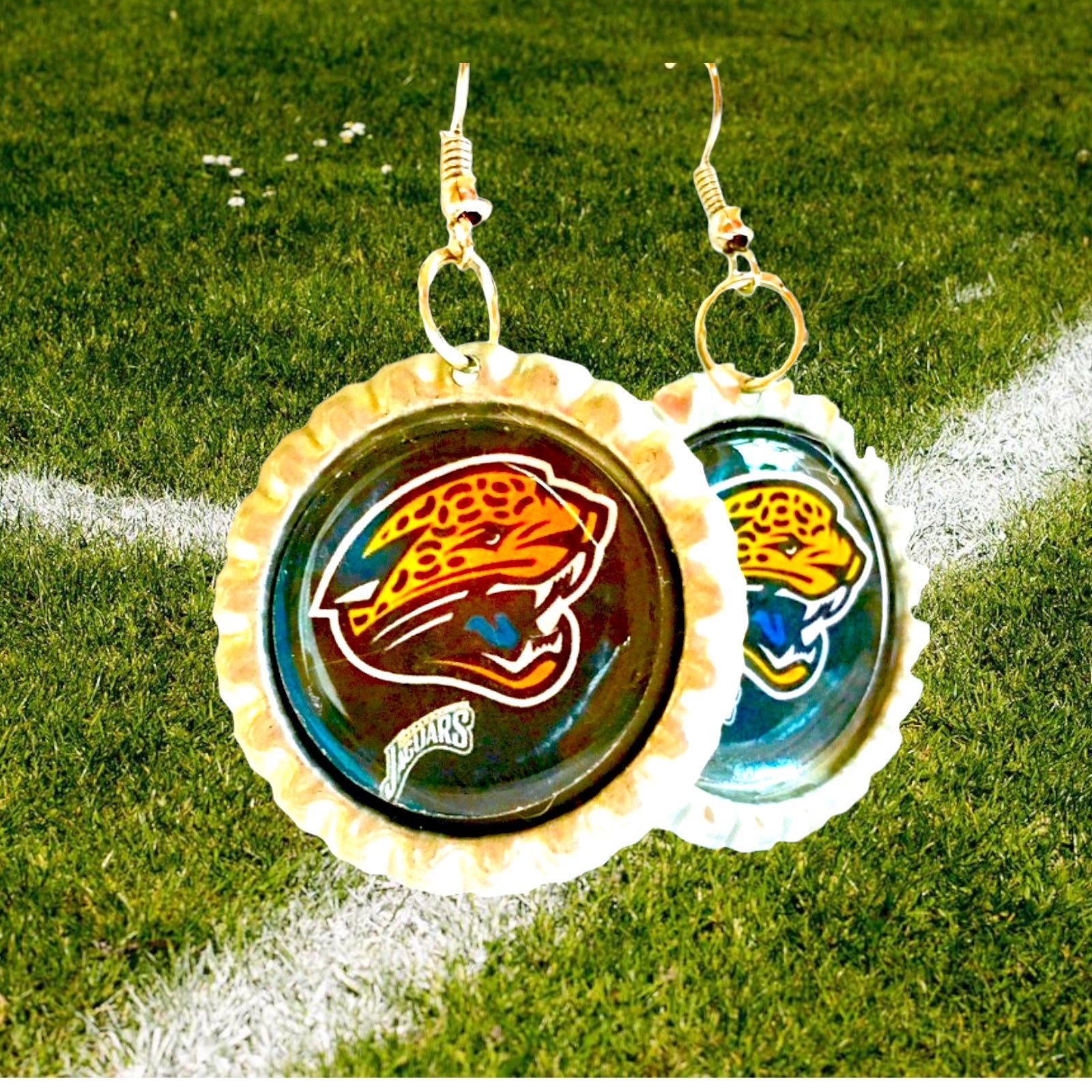 Jacksonville JAGUARS Football Handmade Earrings