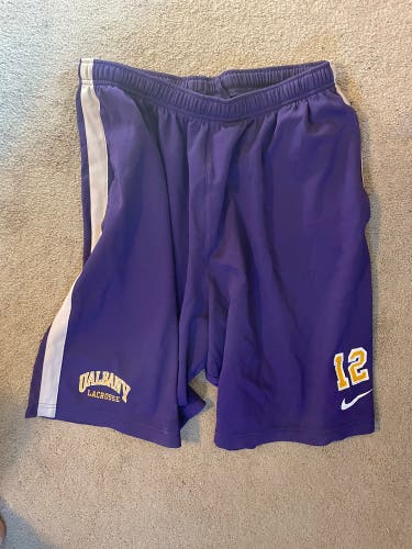 Purple Albany Mens Lacrosse  Used XL Nike Shorts