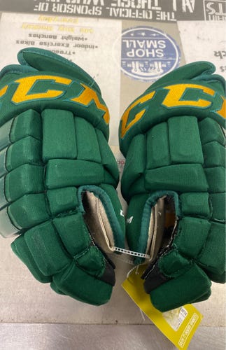 CCM HG4PC Used Green Senior 14" Gloves tacks pro asv