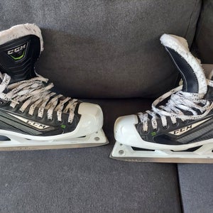 Senior Used CCM RibCor 44K Hockey Goalie Skates Regular Width Size 7.5