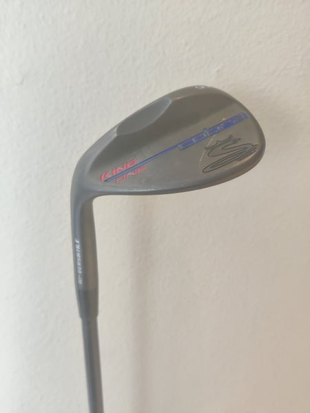 Used Left Hand Cobra King Black One Length Wedge Stiff Flex 56 Degree Steel Shaft