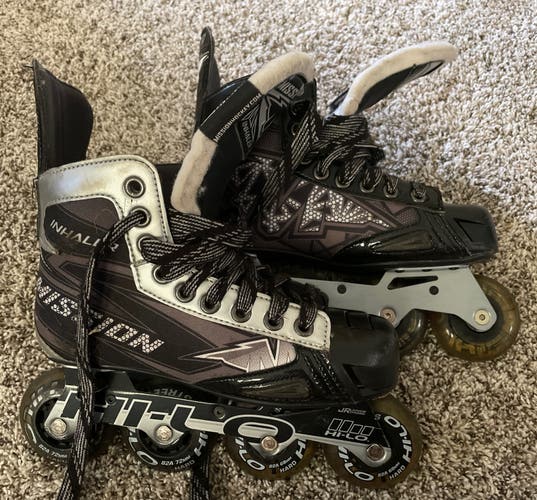 Used Mission Wide Width Size 4 Inhaler NLS6 Inline Skates