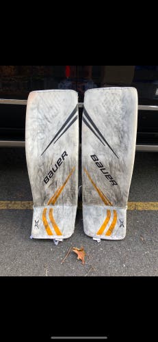 Large Bauer Ultrasonics Dressed As Vapor Goalie Leg Pads