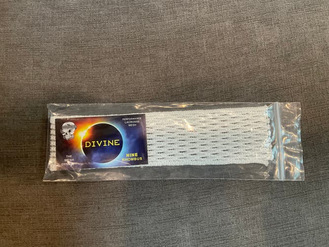 New TMD The Mesh Dynasty Divine Nine Rhombus Lacrosse Mesh White (Cloud)