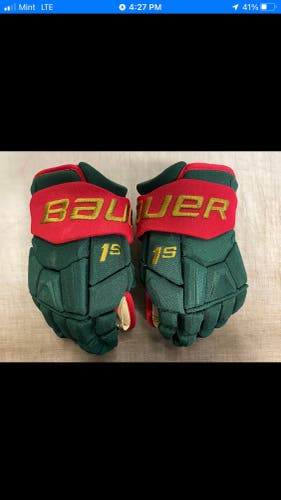 Pro stock Bauer supreme 1s gloves (Wild)