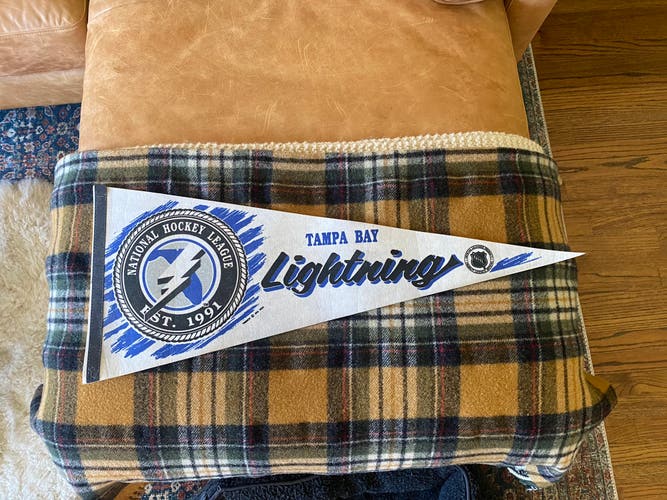 Vintage Tampa Bay Lightning pennant 91-92 inaugural season