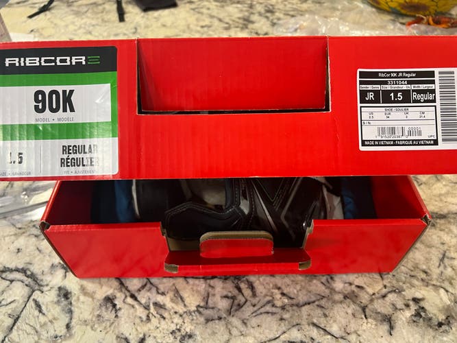 Youth Used CCM RibCor 90K Hockey Skates Regular Width Size 1.5