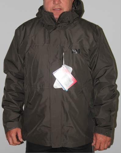 NEW Helly Hansen Men's Squamish CIS 3-in-1 Jacket Zip Out Jacket  size Medium