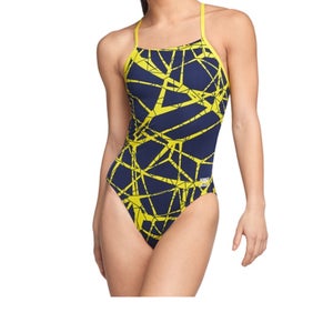 NEW Speedo Endurance Swimsuit Hard Wired One Back