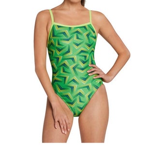 Speedo Play The Angles Pro LT Flyback Swimsuit Green