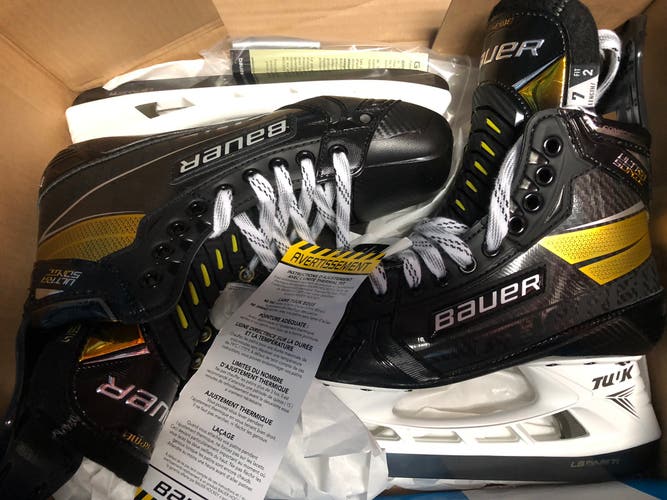 Senior Bauer Size 7 Supreme UltraSonic Hockey Skates/ Will Negotiate/ Ship ASAP Need Gone