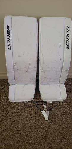 Used 34" Bauer Gsx Senior Medium Goalie Leg Pads
