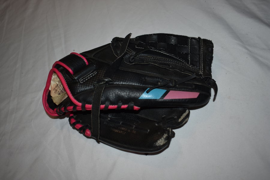 Mizuno Finch GPP1155F2 Fastpitch Softball Glove, Black/Pink, 11.5 Inches
