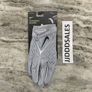 Nike Superbad 6.0 Magnigrip Padded Football Gloves Gray Size 3XL DM0053-088 NWT