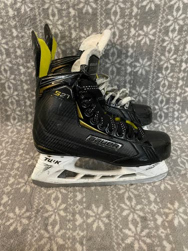 Used Senior Bauer Supreme S27 Hockey Skates Regular Width Size 7.5