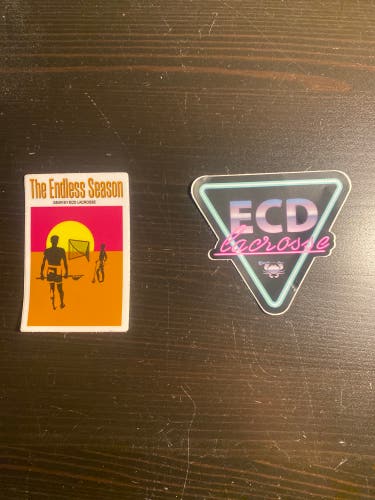 2 ECD Lacrosse Stickers