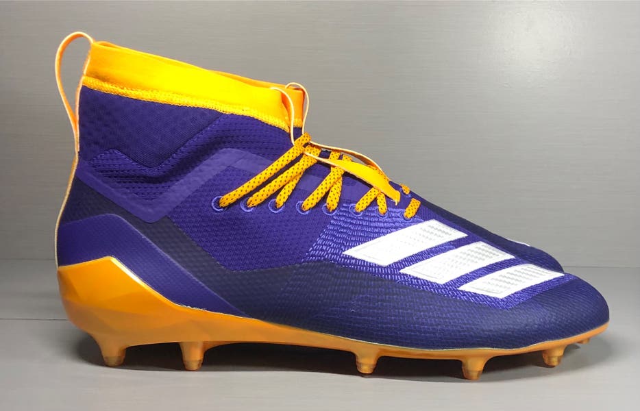 Adidas SM Adizero 8.0 SK Football Cleats Purple Gold EF0179 Men's size 13.5  | SidelineSwap | Buy and Sell on SidelineSwap