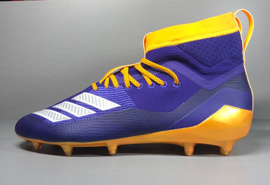 Adidas SM Adizero 8.0 SK Football Cleats Purple Gold EF0179  display picture 3