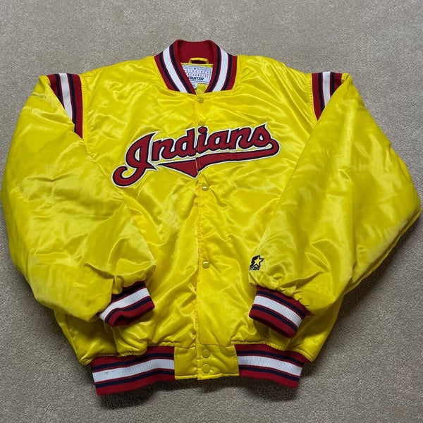 Vintage 90s Starter Indians Jacket XL Cleveland MLB Baseball