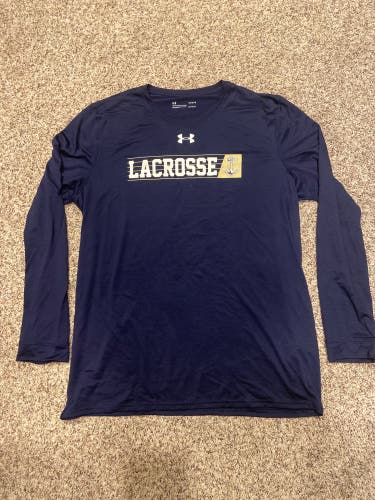 Navy Lacrosse Long Sleeve Shirt